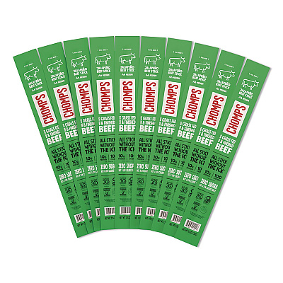 CHOMPS Jalepeno Beef Meat Stick, 1.15 oz Stick, 24/Box (ZHO00425)