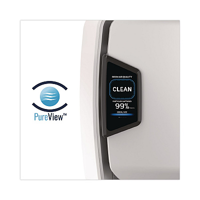 Fellowes AeraMax Pro AM4 PC H13 True HEPA Hardwired Wall Mounted Air Purifier, 1,100 sq ft Room Capacity, Stainless Steel (9573101)