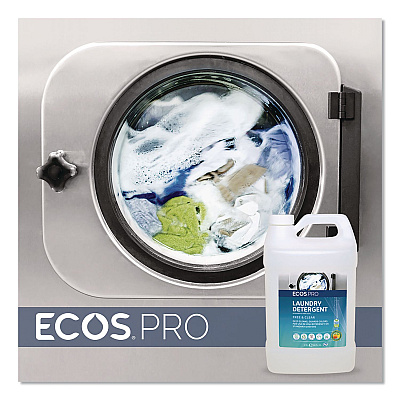 ECOS PRO Free and Clear Laundry Detergent, HE Compatible,128 oz Bottle, 4/Carton (PL976404)