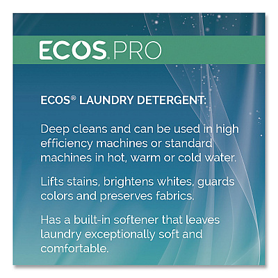 ECOS PRO Free and Clear Laundry Detergent, HE Compatible,128 oz Bottle, 4/Carton (PL976404)