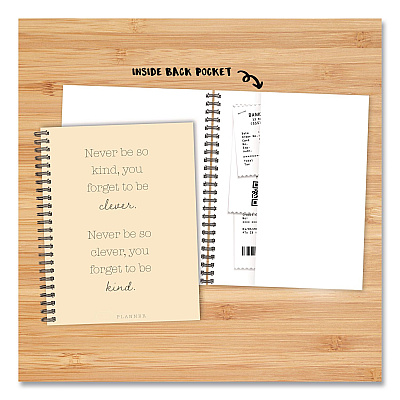 Never Be So Kind Weekly/Monthly Planner, 11 x 8.5, Yellow Cover, 12-Month (Jan to Dec): 2026 (58466)