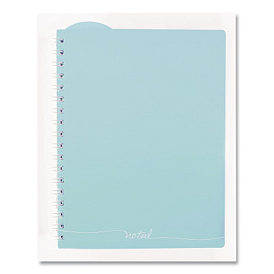 Carolina Pad Noted Neutrals Ideal Notebook, Management Format with College Ruling, Randomly Assorted Cover Colors, (100) 9.5 x 7.35 Sheets (13008)