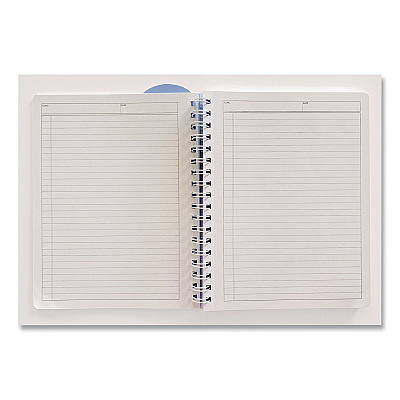 Carolina Pad Noted Neutrals Ideal Notebook, Management Format with College Ruling, Randomly Assorted Cover Colors, (100) 9.5 x 7.35 Sheets (13008)