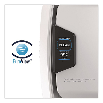 Fellowes AeraMax Pro AM3 PC H13 True HEPA Hardwired Wall-Mount Air Purifier, 550 sq ft Room Capacity, Stainless Steel (9573001)