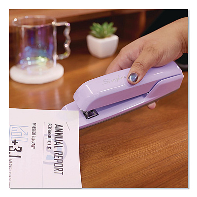 Swingline 747 Business Full Strip Desk Stapler, 30-Sheet Capacity, Lavender (S7074737)