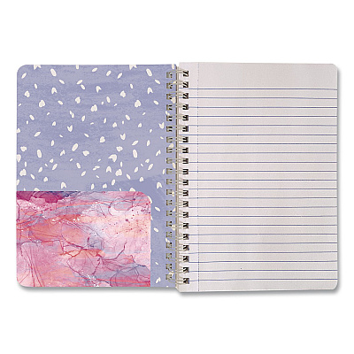 Carolina Pad Silver Lining Hardcover Journal, Medium/College Rule, Randomly Assorted Cover Designs and Colors, (80) 7 x 5 Sheets (35000)