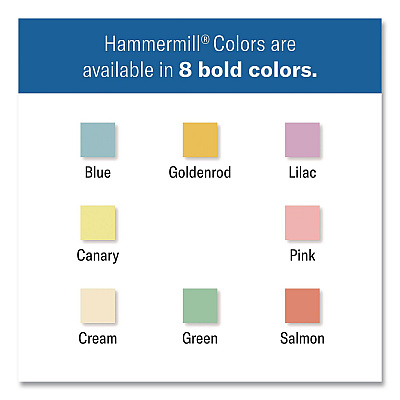 Hammermill Colors Print Paper, 24 lb Bond Weight, 8.5 x 11, Green, 500/Ream (813341)