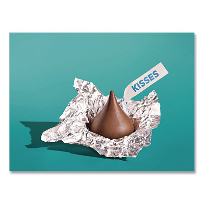 Hershey's KISSES Milk Chocolate Candy, Silver Foils, 60 oz Bag (HEC33458)