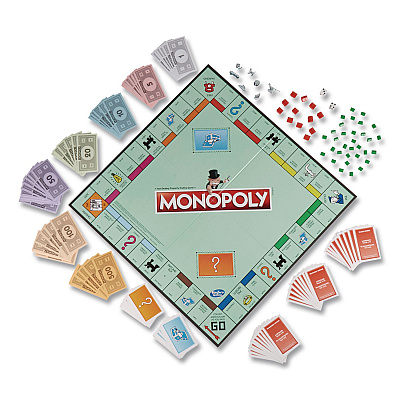 Hasbro Monopoly New Edition Classic Board Game, 2 to 8 Players, Ages 8 and Up, 117 Pieces (C1009)