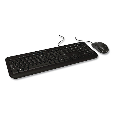 Incase Designed by Microsoft Wired Desktop 600 Keyboard and Optical Mouse Combo, USB, Black (APB00001)