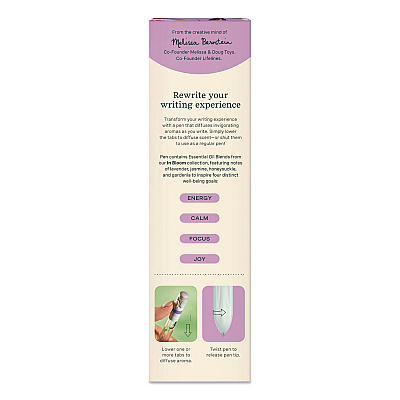 Lifelines In Bloom Essential Oil Blends Pen Diffuser, White/Purple (112501)