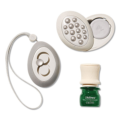 Lifelines Essential Oil Meditative Grounding Stones and Walk in the Woods Essential Oil, Gray (114501)