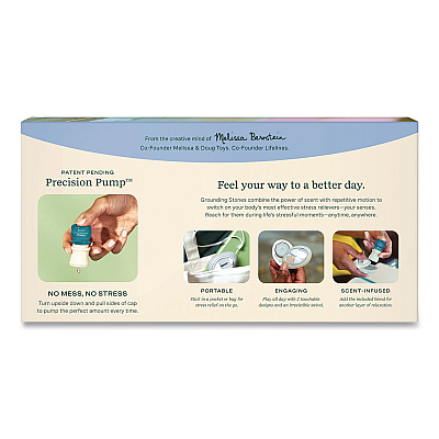 Lifelines Essential Oil Meditative Grounding Stones and Crisp Mountain Air Essential Oil, Gray, 2/Pack (114502)