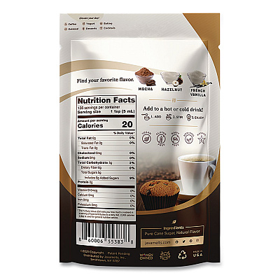 Javamelts Flavored Sugar, Caramel, 1.5 lb Bag (JMT55383)
