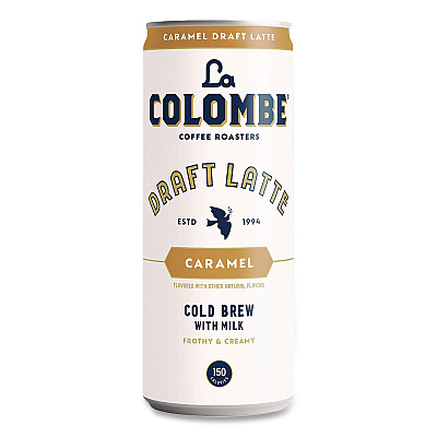 La Colombe Draft Latte Cold Brew, Caramel Latte, 11 oz Can, 12/Carton (LCT00499)