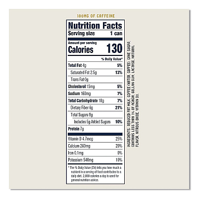 La Colombe Draft Latte Cold Brew, Triple Shot Espresso Latte, 11 oz Can, 12/Carton (LCT00501)
