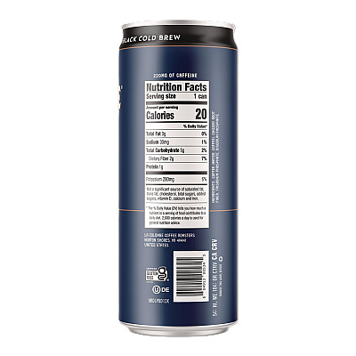 La Colombe Cold Brew Coffee, Black, 11 oz Can, 12/Carton (LCT00535)