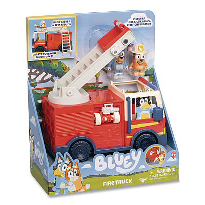 Bluey Series 10: Firetruck Vehicle, Ages 3 and Up, 5 Pieces (176104)