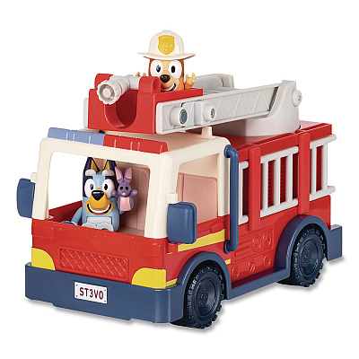 Bluey Series 10: Firetruck Vehicle, Ages 3 and Up, 5 Pieces (176104)