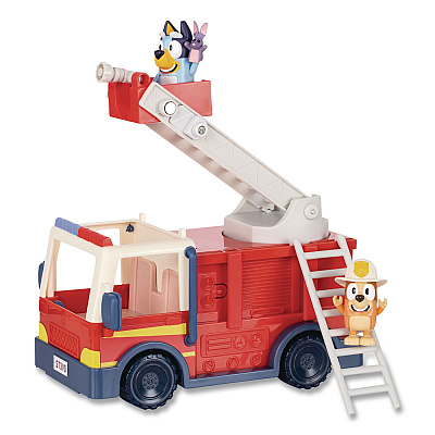 Bluey Series 10: Firetruck Vehicle, Ages 3 and Up, 5 Pieces (176104)