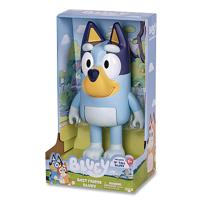 Series 10 My Best Friend Bluey Plastic 10" Figure, Ages 3 and Up (176404)