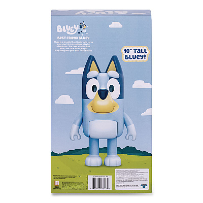 Series 10 My Best Friend Bluey Plastic 10" Figure, Ages 3 and Up (176404)