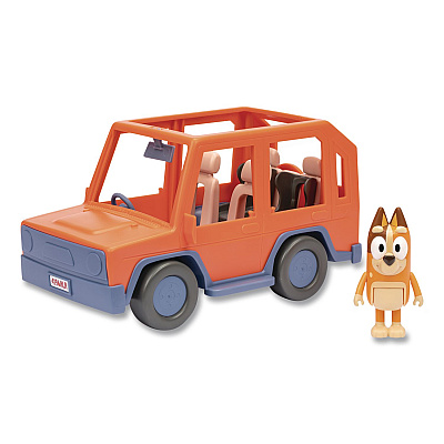 Bluey Series 11: Heeler Family Road Trip 4WD Vehicle, Ages 3 and Up, 2 Pieces (176614)