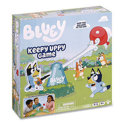 Bluey Keepy Uppy Game, 2 to 3 Players, Ages 4 and Up, 15 Pieces (909736)