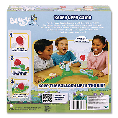Bluey Keepy Uppy Game, 2 to 3 Players, Ages 4 and Up, 15 Pieces (909736)