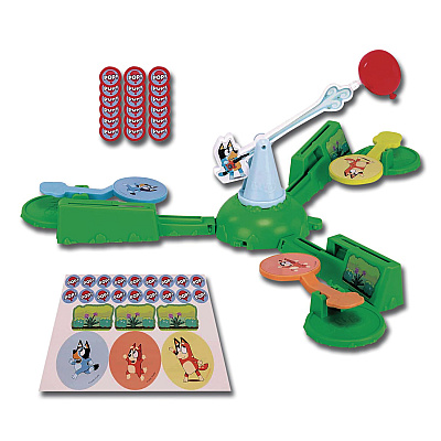 Bluey Keepy Uppy Game, 2 to 3 Players, Ages 4 and Up, 15 Pieces (909736)