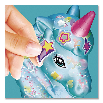 Style 4 Ever Unicorn Moon Lamp Creator Kit with Beads, Stickers, Colorant, Confetti and Glitter, Ages 8 and Up (22839012)