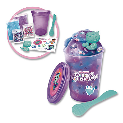 DreamWorks Gabby's Dollhouse Cat Box Sensory Compound Kit, Ages 4 and Up, 32 Pieces (84301124)