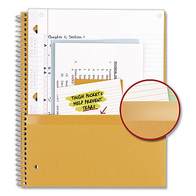 Five Star Wirebound Notebook, 5-Subject, Medium/College Rule, Fire Red Cover, (200) 11 x 8.5 Sheets (72077)