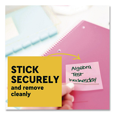 Post-it Transparent Notes, 2.88" x 5.88", Clear, 36 Sheets/Pad (636TRSPT)