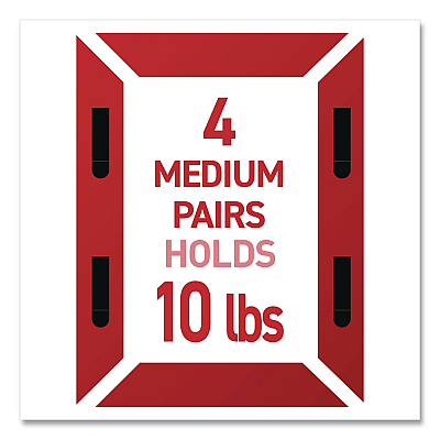Command Damage-Free Hanging Picture Hanging Strip Pairs, (8) XL (0.86 x 4.37), (6) L (0.75" x 3.65"), (2) Med (0.75 x 2.75), Black (17218BLK16ES)