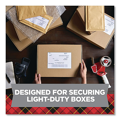 Scotch General Purpose Packaging Tape with Dispenser, 3" Core, 1.88" x 54.6 yd, Clear (3350RD36GC)