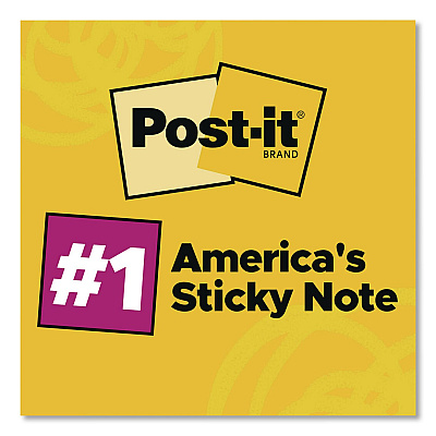 Post-it Notes Original Pads in Canary Yellow, Note Ruled, 3" x 3", 100 Sheets/Pad, 12 Pads/Pack (63012PK)