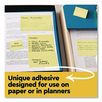 Post-it Notes Original Pads in Canary Yellow, Note Ruled, 3" x 3", 100 Sheets/Pad, 12 Pads/Pack (63012PK)
