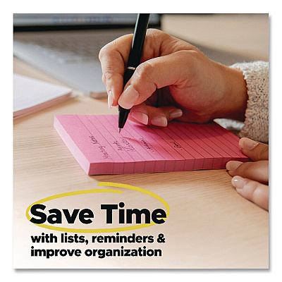 Post-it Notes Original Pads in Canary Yellow, Note Ruled, 3" x 3", 100 Sheets/Pad, 12 Pads/Pack (63012PK)
