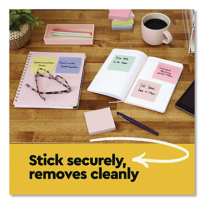 Post-it Notes Original Pads in Canary Yellow, Note Ruled, 3" x 3", 100 Sheets/Pad, 12 Pads/Pack (63012PK)