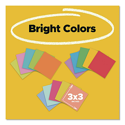 Post-it Notes Super Sticky Pads in Assorted Collection Colors, Teacher's Pack, 3" x 3", Assorted Colors, 45 Sheets/Pad, 15 Pads/Pack (65415SSBTSSR)