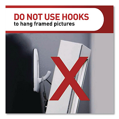 Command Large Utility Hooks, Plastic, White, Supports 5 lb, 6/Pack (170036ES)