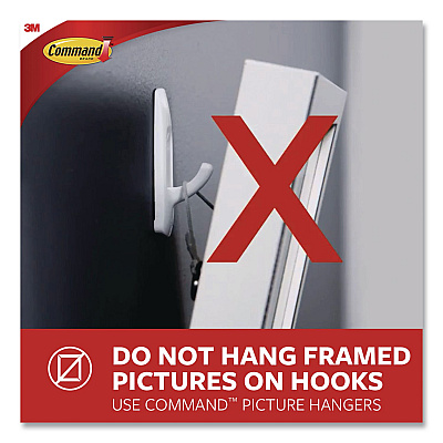 Command Mini Hooks, Plastic, White, Supports 0.5 lb, 18/Pack (17006VP)