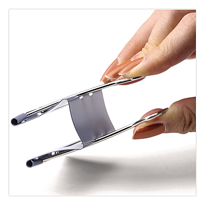 Officemate EZ Binder Clips, Large, Gray, 16/Pack (99216)