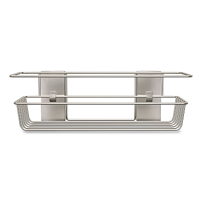 Command Bath Shower Caddy, 12.75 x 4.25 x 4, Satin Nickel (24358308)