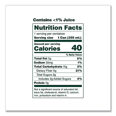 OLIPOP Prebiotic Soda, Cream Soda, 12 oz Can, 12/Carton (ICO70289)