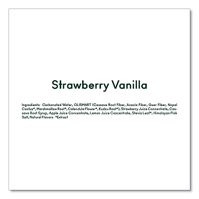 OLIPOP Prebiotic Soda, Strawberry Vanilla, 12 oz Can, 12/Carton (ICO70291)