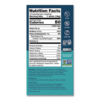 LIQUID I.V. Hydration Multiplier, Strawberry, 0.56 oz Stick, 15/Pack (EHC47495)