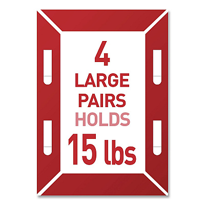Command Damage-Free Hanging Picture Hanging Strip Pairs, (16) Large (0.75" x 3.65"), (12) Medium (0.63" x 2.75"), White, 28/Pack (MMM1720928ES)