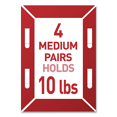 Command Damage-Free Hanging Picture Hanging Strip Pairs, (16) Large (0.75" x 3.65"), (12) Medium (0.63" x 2.75"), White, 28/Pack (MMM1720928ES)